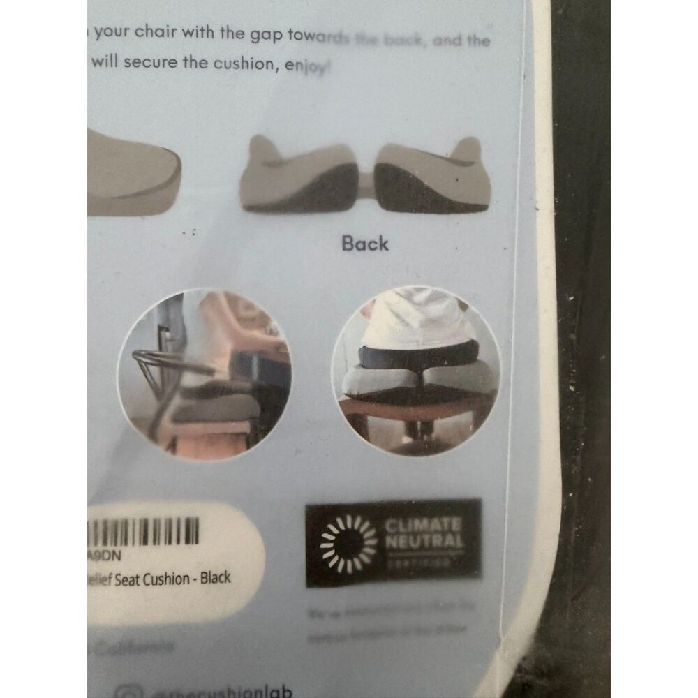 Ergonomic seat cushion Unique pressure relief design - Picture 13 of 13